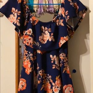off the shoulder skater dress